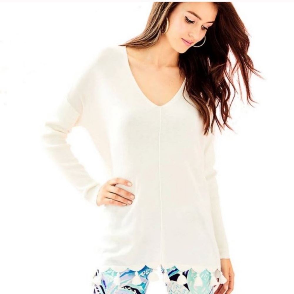 BNWT Lilly Pulitzer cream Coolmax Martine Sweater